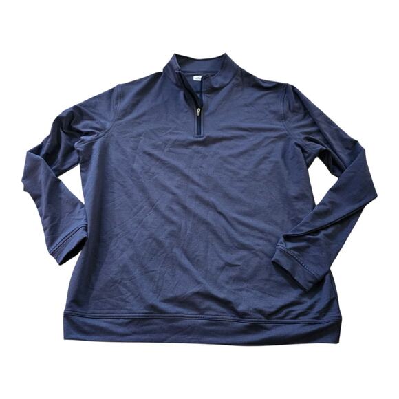 Peter Millar Sweatshirt Mens XL Navy Blue Perth Performance Golf Long Sleeve Top - Picture 1 of 5